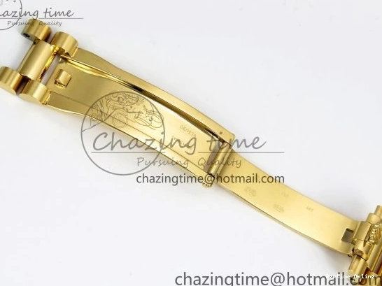 0212 Day Date 36 YG RAF 1:1 Best Edition Green Stone Roman Dial on YG Bracelet A Durable 1524